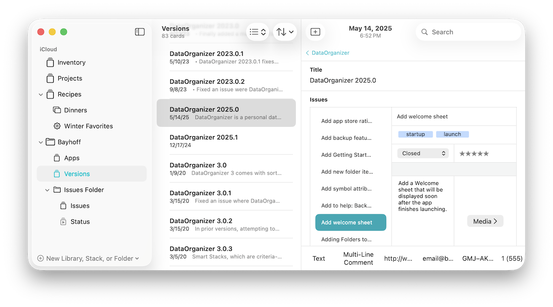 Relationships screenshot
